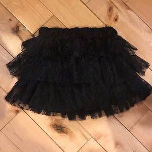 Brand new Cute black lacy skirt with shorts
